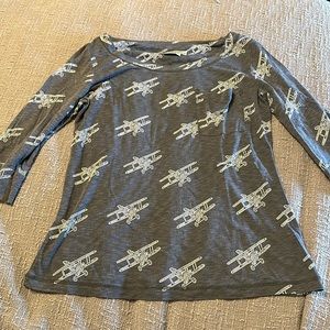 Anthropologie Porridge Airplane Shirt AS IS